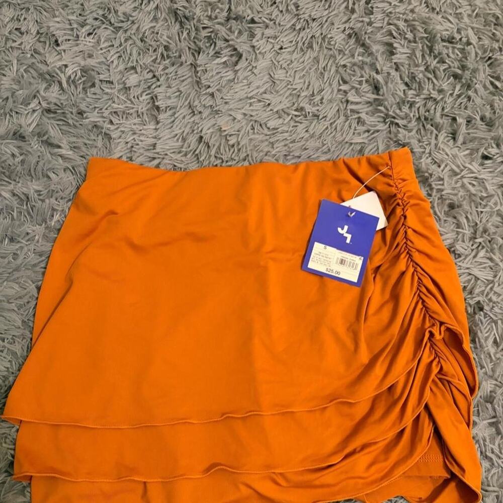 JoyLab Orange Ruffle Skirt Size S